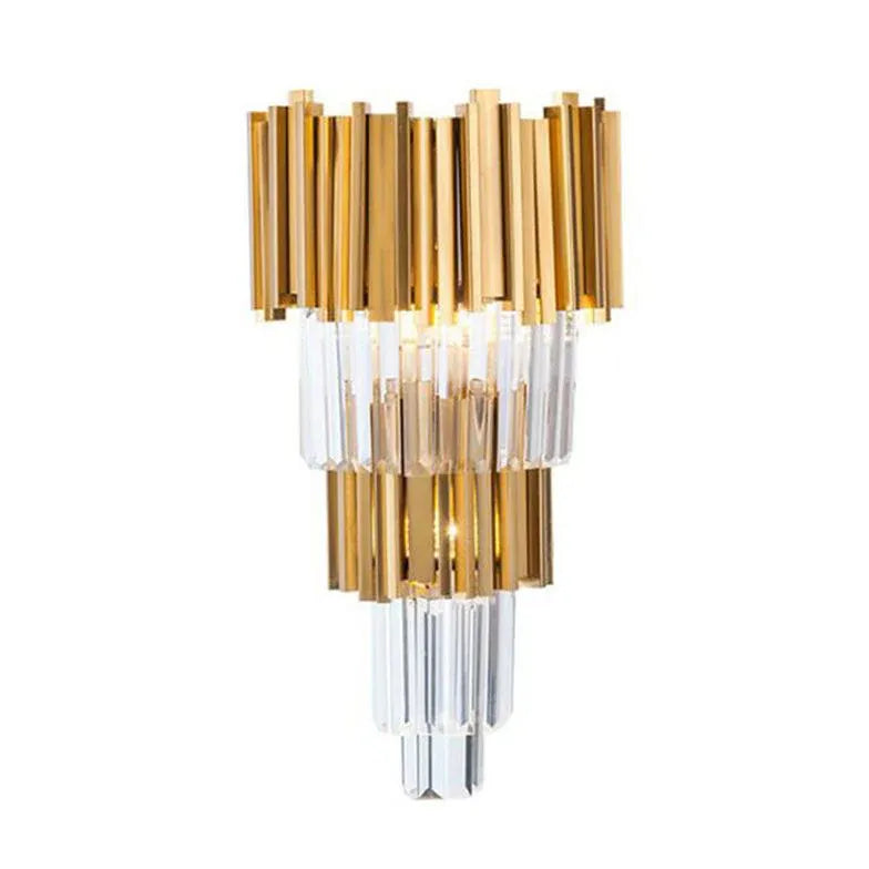 Gold Flush Wall Light For Bedroom Kristy Metal