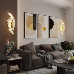 Gold Flush Wall Light For Bedroom Kristy Metal & Acrylic Ip20