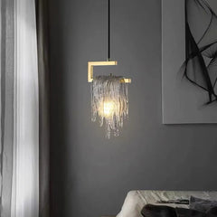 Light Single Pendant For Bedroom Kristy Crystal Led