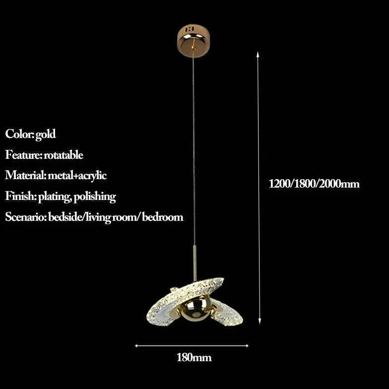 LED Kristallleuchter modern nordisch schlicht Wasserkrystall