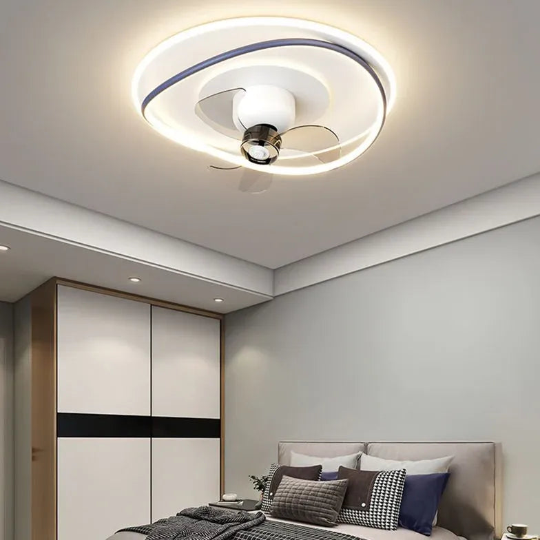 Ceiling Fan With Light For Bedroom Lacey Metal Led Dimmable