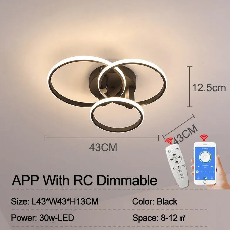 Deckenleuchte Ringe modern kreativ nordisch Design