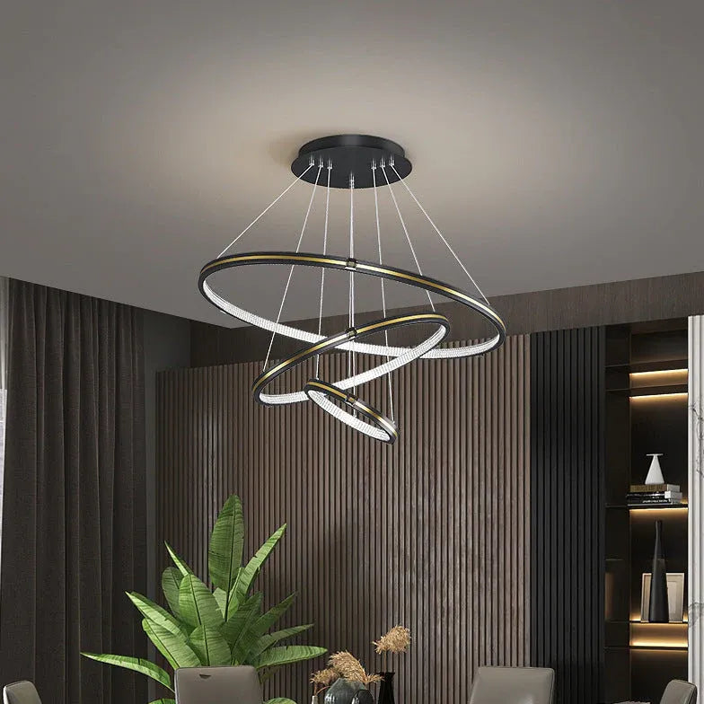 Statement Pendant Light For Dining Room Modern Aluminum Led