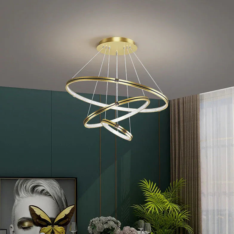 Statement Pendant Light For Dining Room Modern Aluminum Led