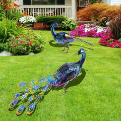 Led Solar Light Peacock Lawn Lamp Art Garden