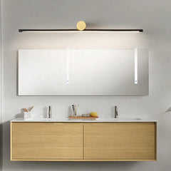 Mirror Light For Bathroom Linear Leigh Metal Ip20 Three Colors Change Controlled By Switch