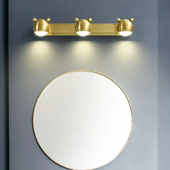 Gold Multi Arm Wall Light For Bathroom Leigh Metal & Acrylic Led Dimmable Ip44