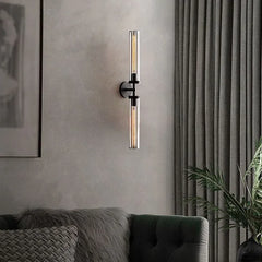 Black Up & Down Light For Living Room Leigh Metal Ip20