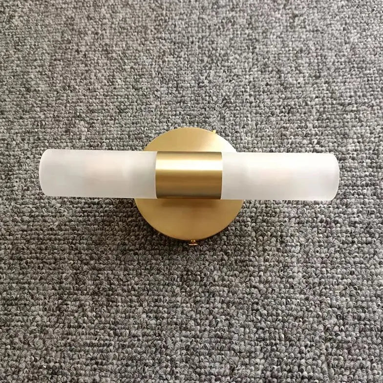 Gold Up & Down Light For Bathroom Leigh Metal & Acrylic