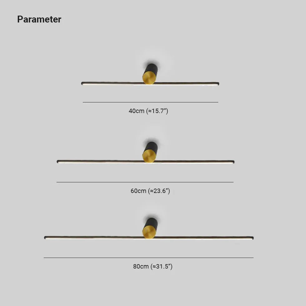 Wandleuchten innen gold im modernen langen Design