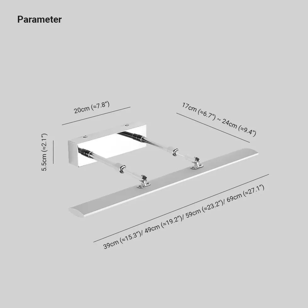 Wandleuchte Spiegel Bad mit ausziehbarem modernem Design