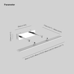 Wandleuchte Spiegel Bad mit ausziehbarem modernem Design