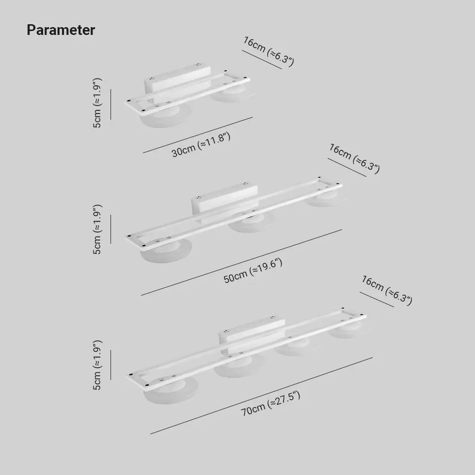 Kabellose Bilderleuchte in modernem weißem Design