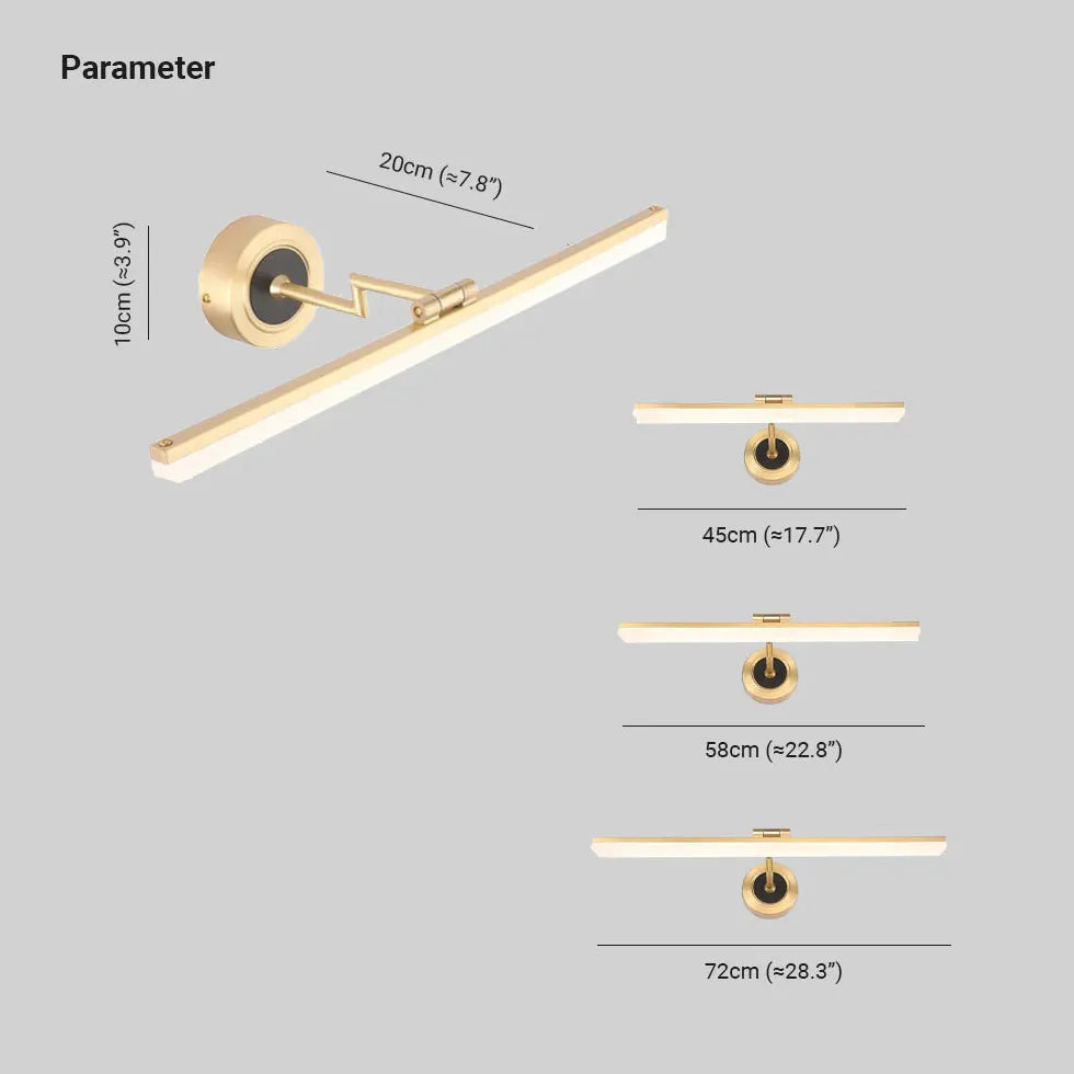 Wandleuchte skandinavisch mit rechteckigem verstellbarem Design