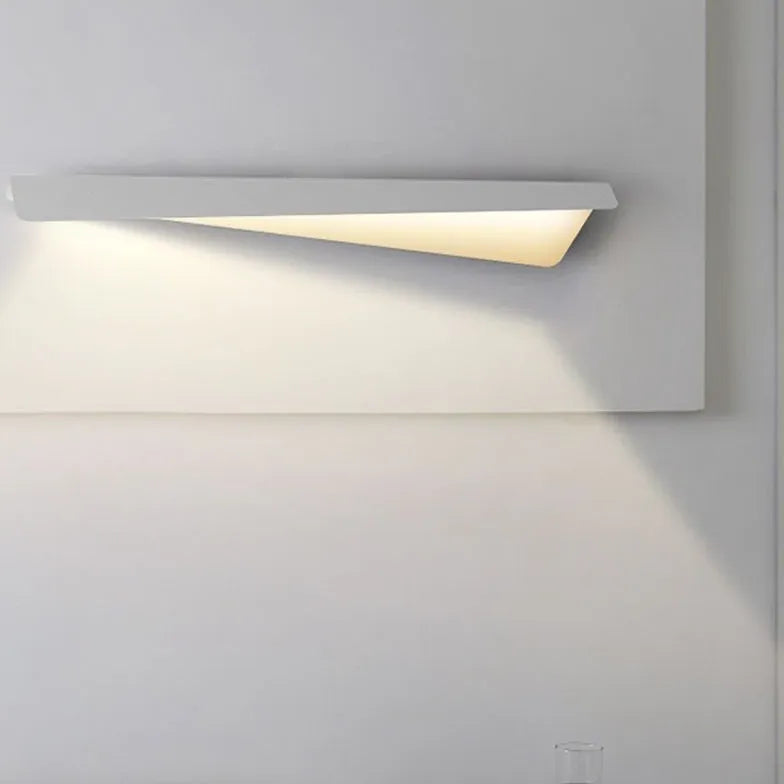 White Flush Wall Light For Bedroom Leigh Metal