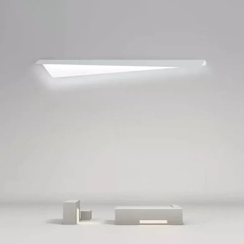 White Flush Wall Light For Bedroom Leigh Metal