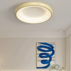 White Led Ceiling Light For Bedroom Leilani Metal Dimmable