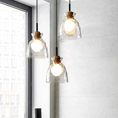 Levy Minimalist Geometric Glass Pendant Light