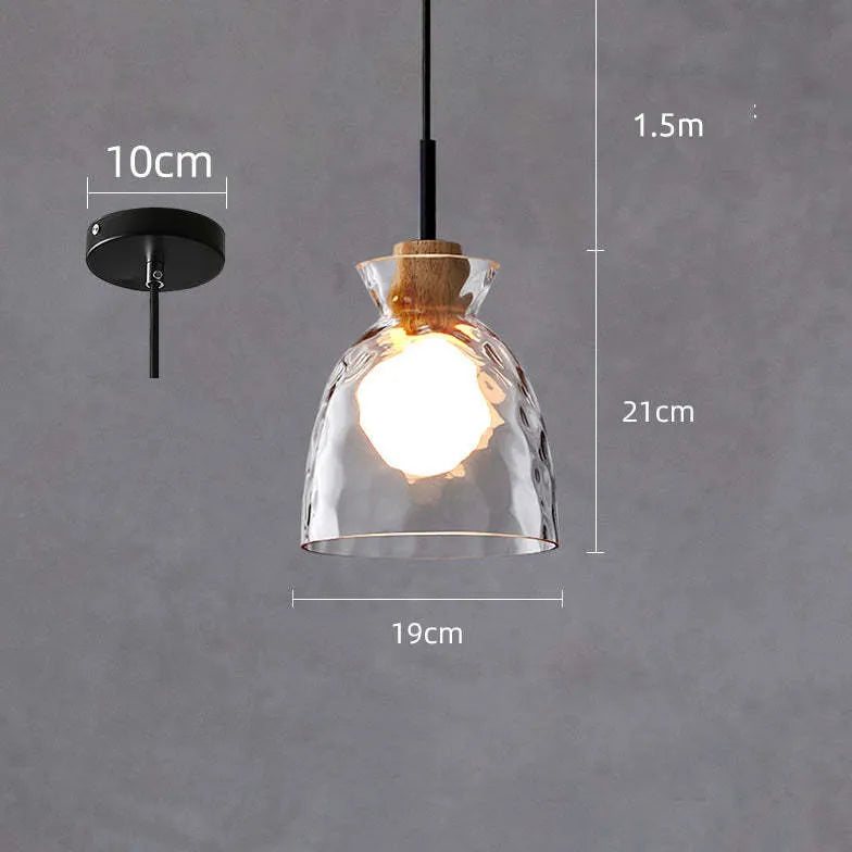 Levy Minimalist Geometric Glass Pendant Light