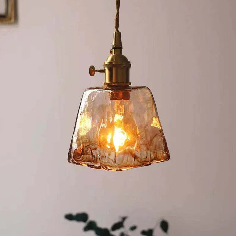 Light Single Pendant For Bedroom Levy Metal & Glass Ip20