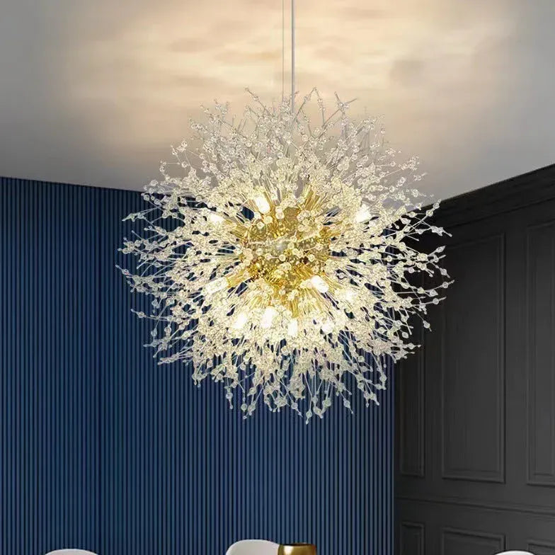 Statement Pendant Light For Living Room Lili Metal & Acrylic Warm White