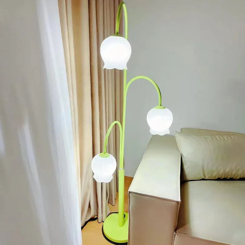 Floor Lamp For Bedroom Lily Metal & Glass Plug Led Ip20