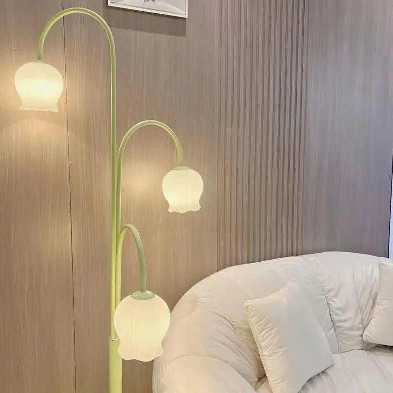 Floor Lamp For Bedroom Lily Metal & Glass Plug Led Ip20