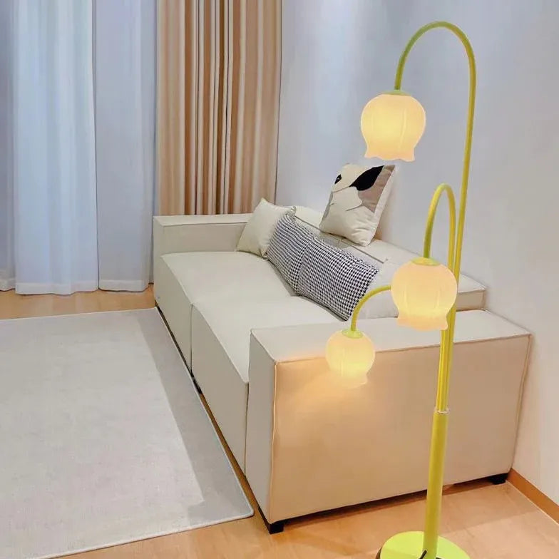 Floor Lamp For Bedroom Lily Metal & Glass Plug Led Ip20