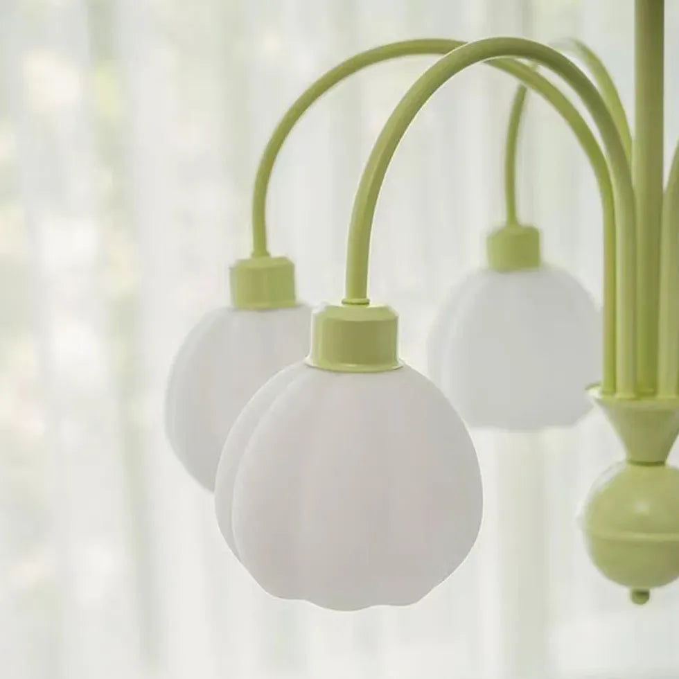 Lampen Kronleuchter in schlichtem Maiglöckchen Creme Stil