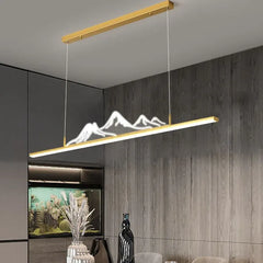 Black Statement Pendant Light For Bedroom Louise Metal Cool White Led