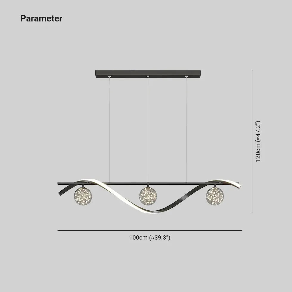 pendelleuchte glas 3 flammig höhenverstellbar modern elegant design