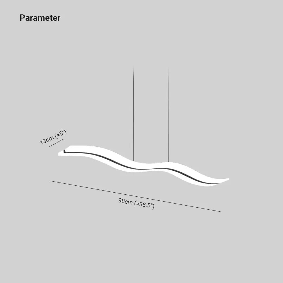 Hängelampe Esszimmer LED Nordisch Modern Wellenform