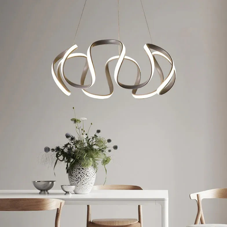 Statement Pendant Light For Bedroom Cone Louise Metal & Silicon Warm White