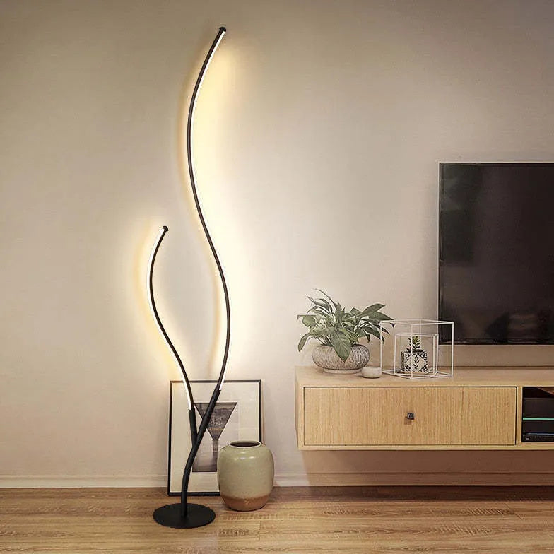 Black Floor Lamp For Bedroom Louise Metal Ip20 Plug