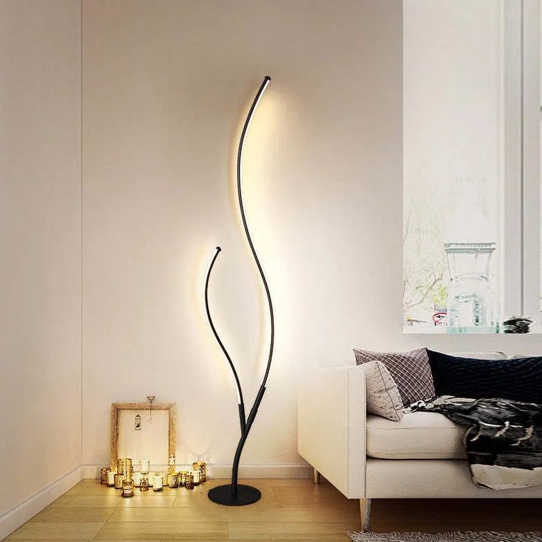 Black Floor Lamp For Bedroom Louise Metal Ip20 Plug