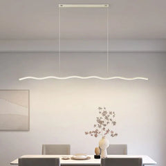 Black Bar Pendant Light For Kitchen Linear Louise Metal Led Ip20