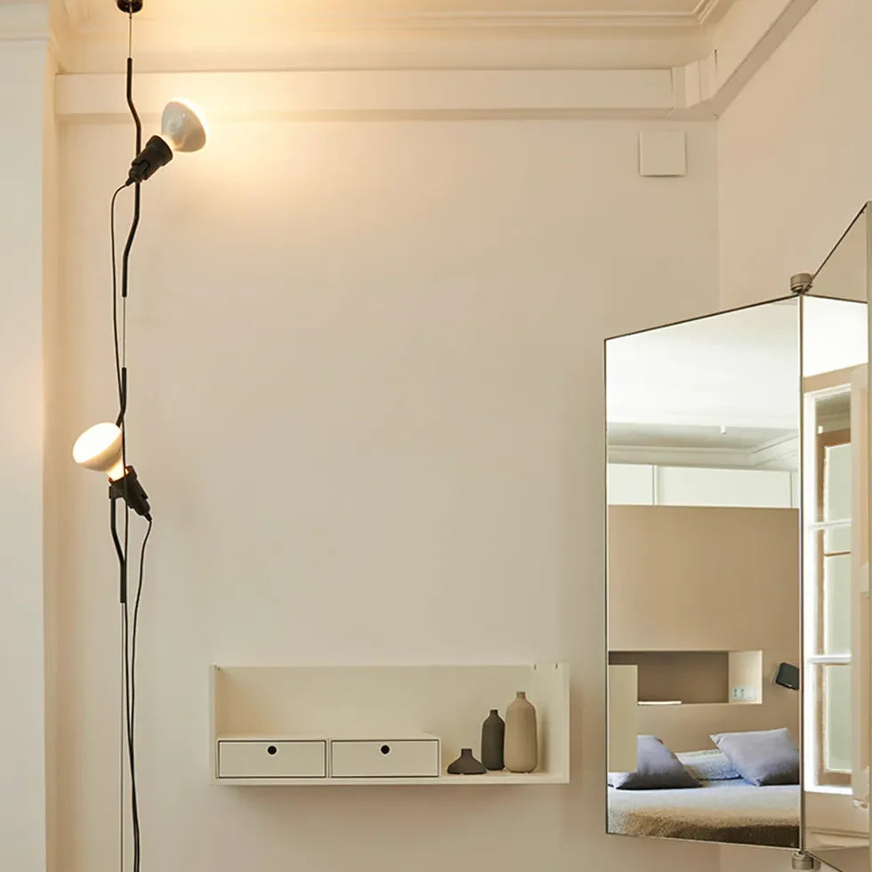 Black Floor Lamp For Bedroom Linear Luxo Metal Led Plug Warm White Ip20