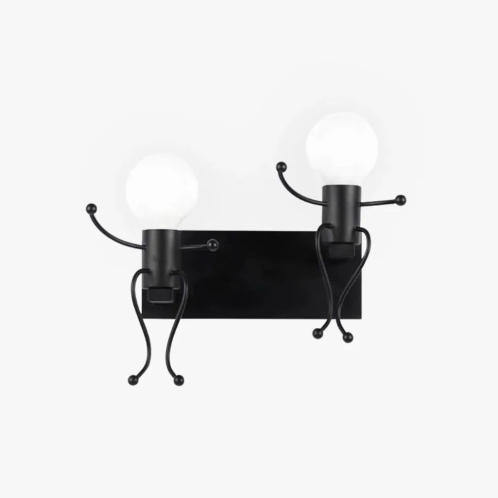 Black Single Arm Wall Light For Bedroom Luxo Metal Led Ip20