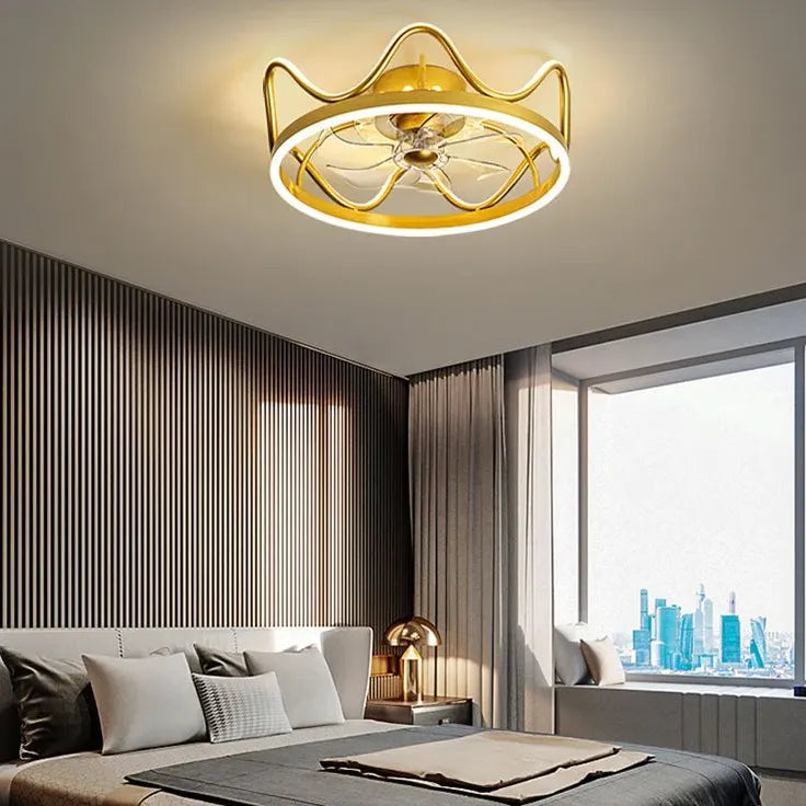 Ceiling Fan With Light For Bedroom Madina Metal Ip20 Led