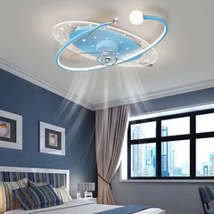 Ceiling Fan With Light For Bedroom Madina Metal & Acrylic Led Dimmable Ip20