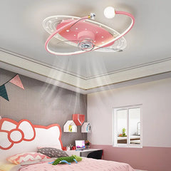 Ceiling Fan With Light For Bedroom Madina Metal & Acrylic Led Dimmable Ip20