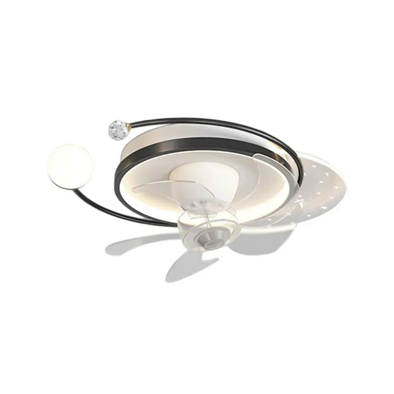 Ceiling Fan With Light For Bedroom Madina Metal Led Dimmable Ip20