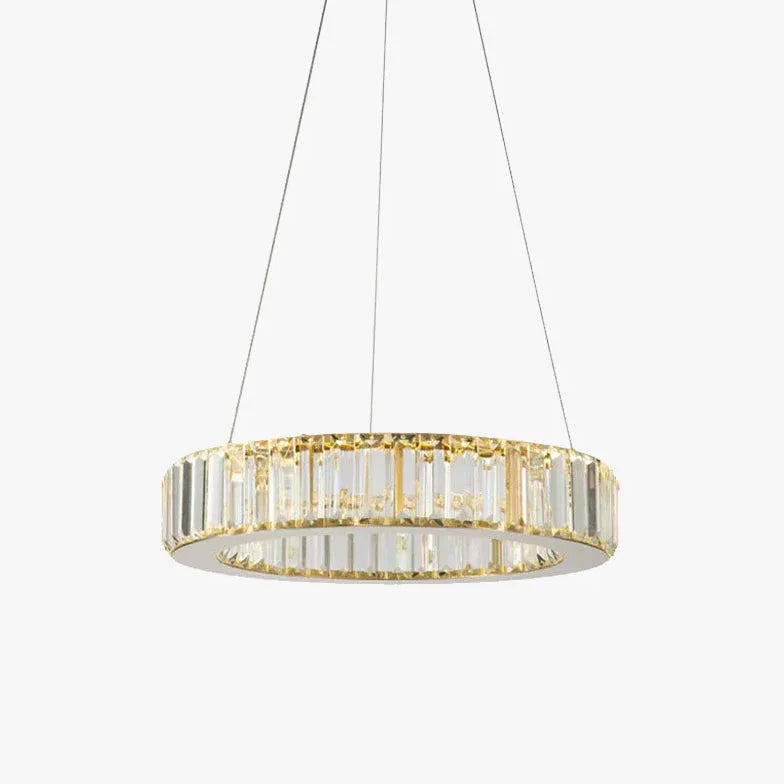 Modern Chandeliers For Bedroom Round Luxury Stainless Steel Warm White Led