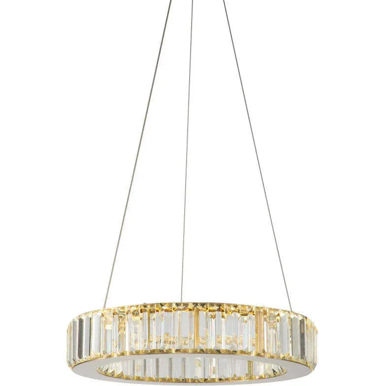 Modern Chandeliers For Bedroom Round Luxury Stainless Steel Warm White Led