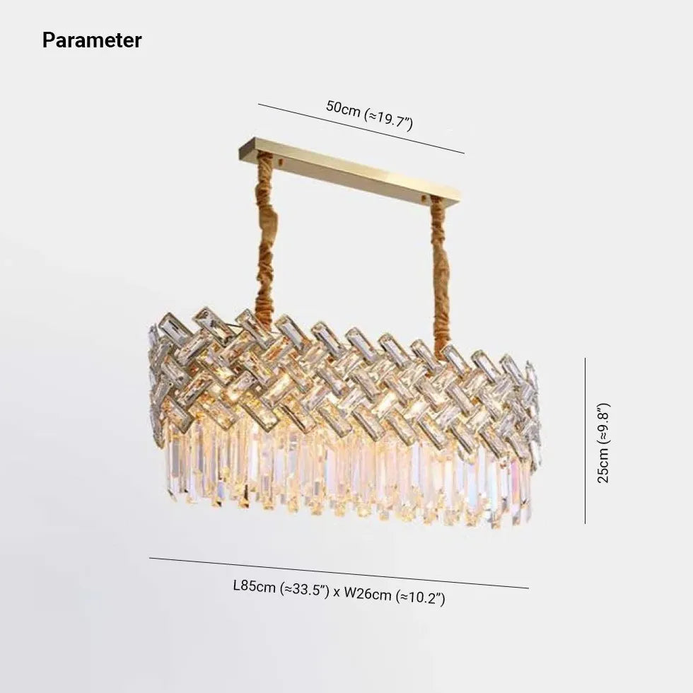 Gold Modern Chandeliers For Bedroom Postmodern Metal & Crystal Led Ip20