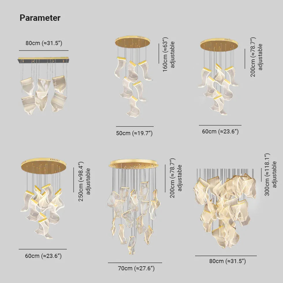 Lange Pendelleuchte Treppenhaus im skandinavischen Design