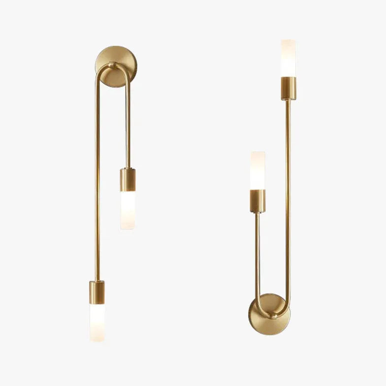 wandleuchter gold moderne minimalistische zwei Lampen