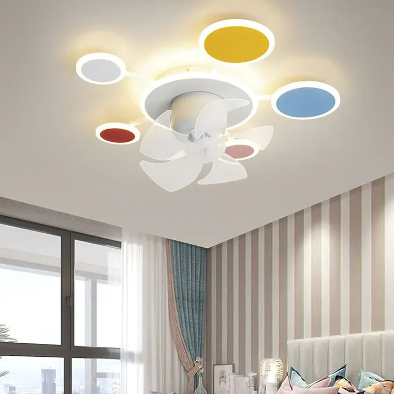 Ceiling Fan With Light For Bedroom Minori Metal Led Dimmable