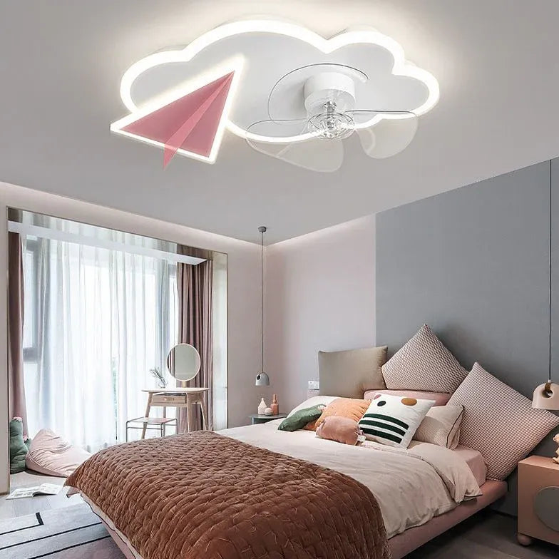 Ceiling Fan With Light For Bedroom Minori Acrylic