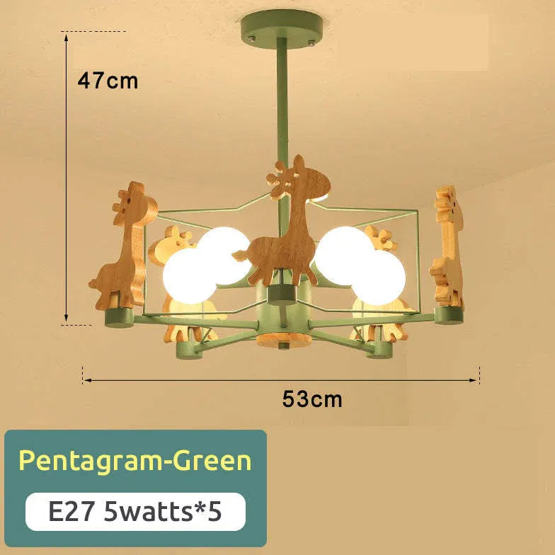 Deckenleuchten fürs Schlafzimmer nordisch Holz Cartoon